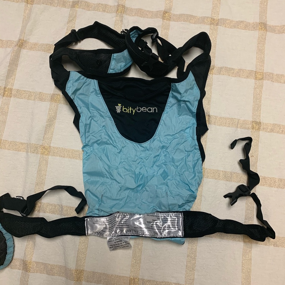 Bitty bean waterproof baby carrier.